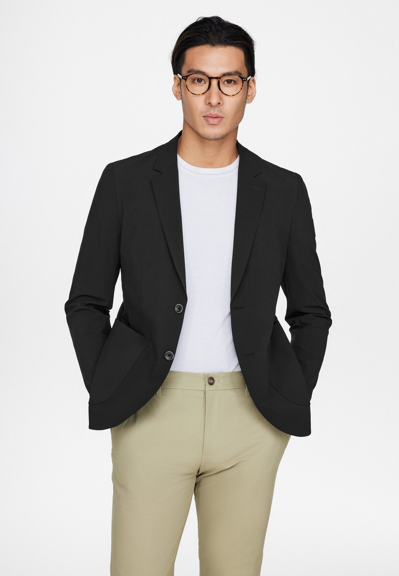 Men Clothing Seersucker Blazer Smart Fit