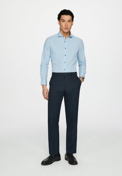 Men Clothing Teflon Anti-Static Suit Pants Regular Fit