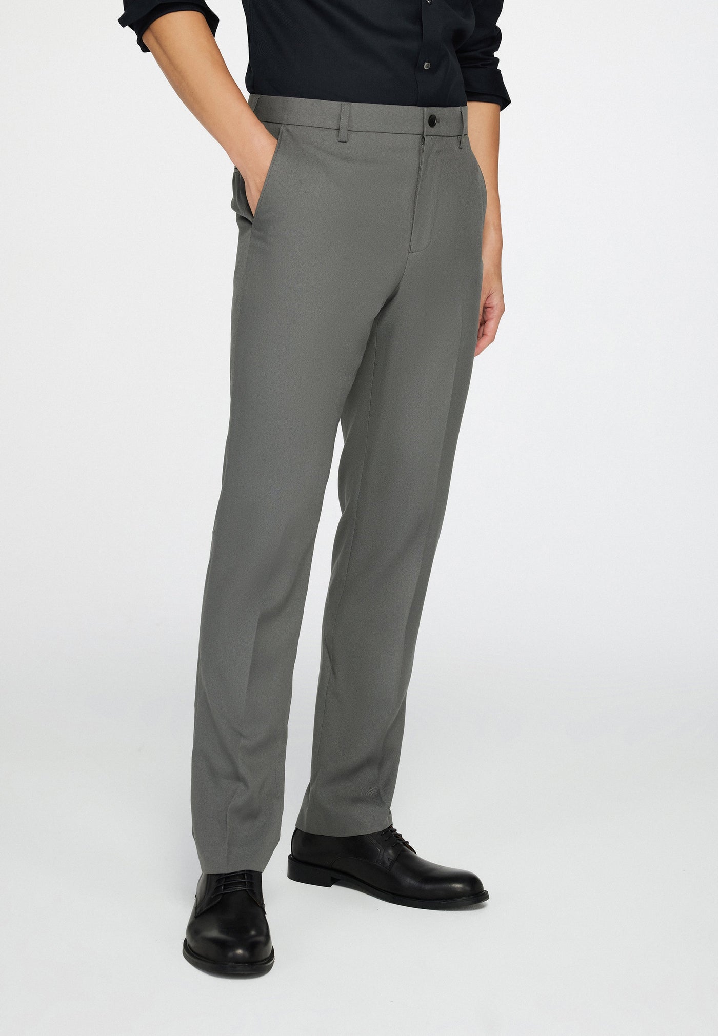 Men Clothing Teflon Anti-Static Suit Pants Smart Fit