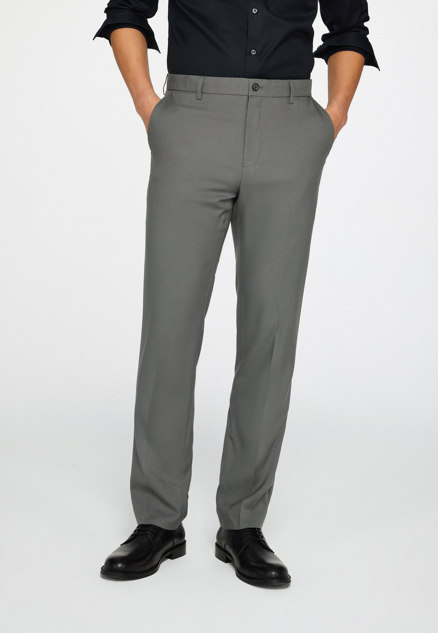 Men Clothing Teflon Anti-Static Suit Pants Smart Fit