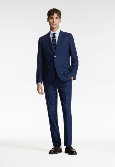 Men3M Poly Check Suit Blazer Smart Fit