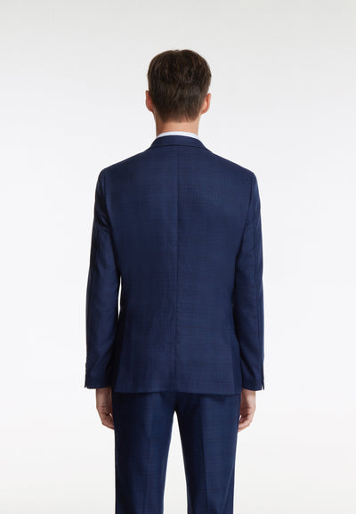 Men3M Poly Check Suit Blazer Smart Fit