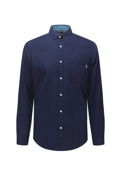 Menlinply Shirt With Tape Pocket Smart Fit