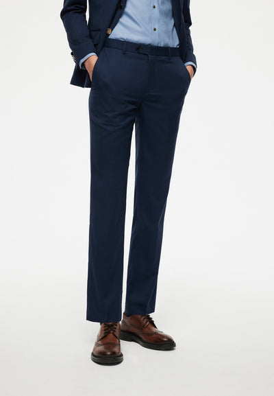 Men Clothing "Blaack" 100% Wool Woven Suit Pants Smart Fit