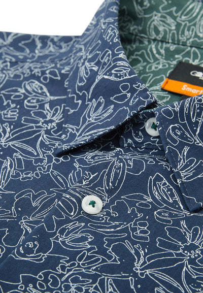 Men Clothing Printed Casual Shirt Smart Fit