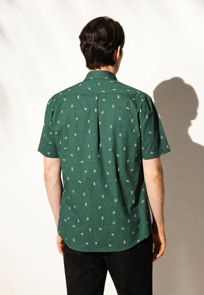 Men Clothing Printed Casual Shirt Smart Fit