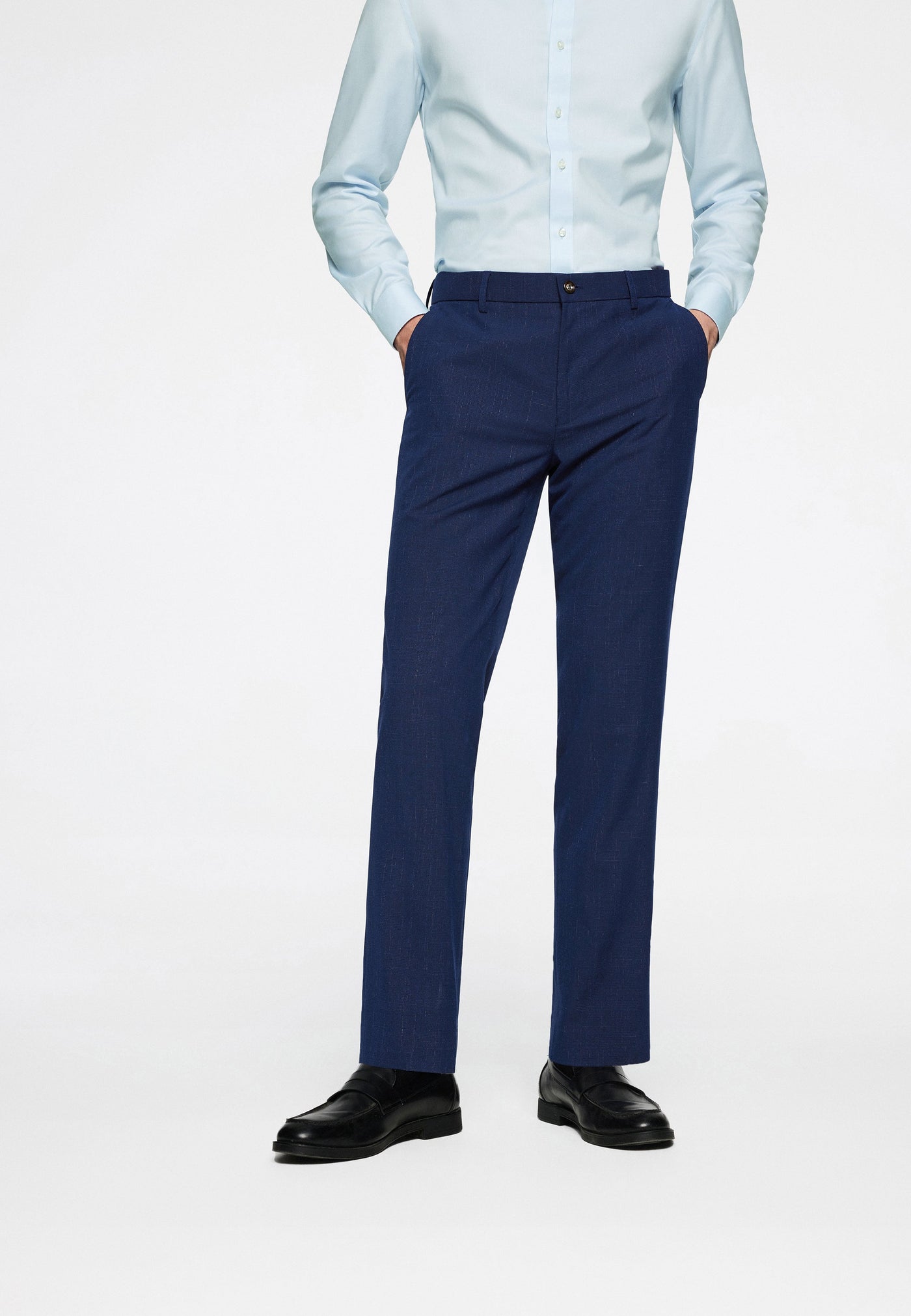 Men Clothing Anti-Bacterial Suit Pants Smart Fit