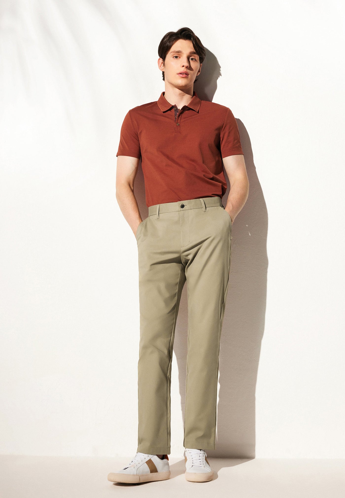 กางเกงขายาวแบบลำลองสำหรับผู้ชาย - Regular Fit