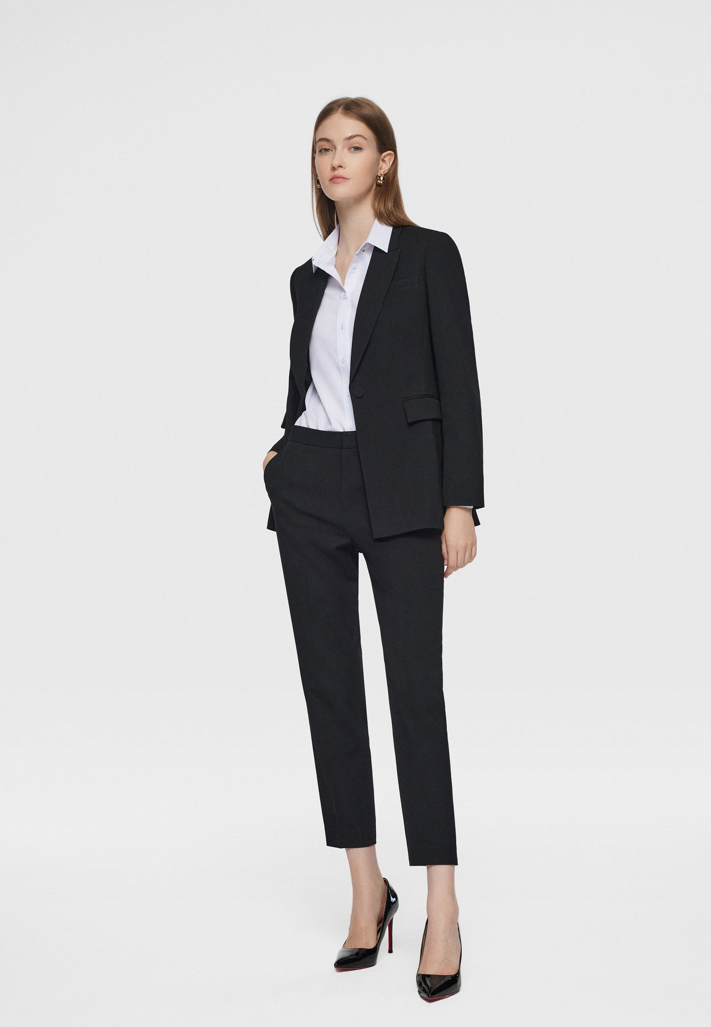 Women Clothing Wanli Mechanical Stretch Suit Blazer - Slim Fit