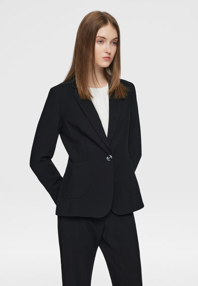Women Clothing Sienna Cavalry Twill Suit Blazer - Slim Fit