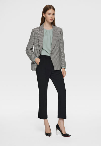 Women Clothing Elsie Houndstooth Blazer - Easy Fit