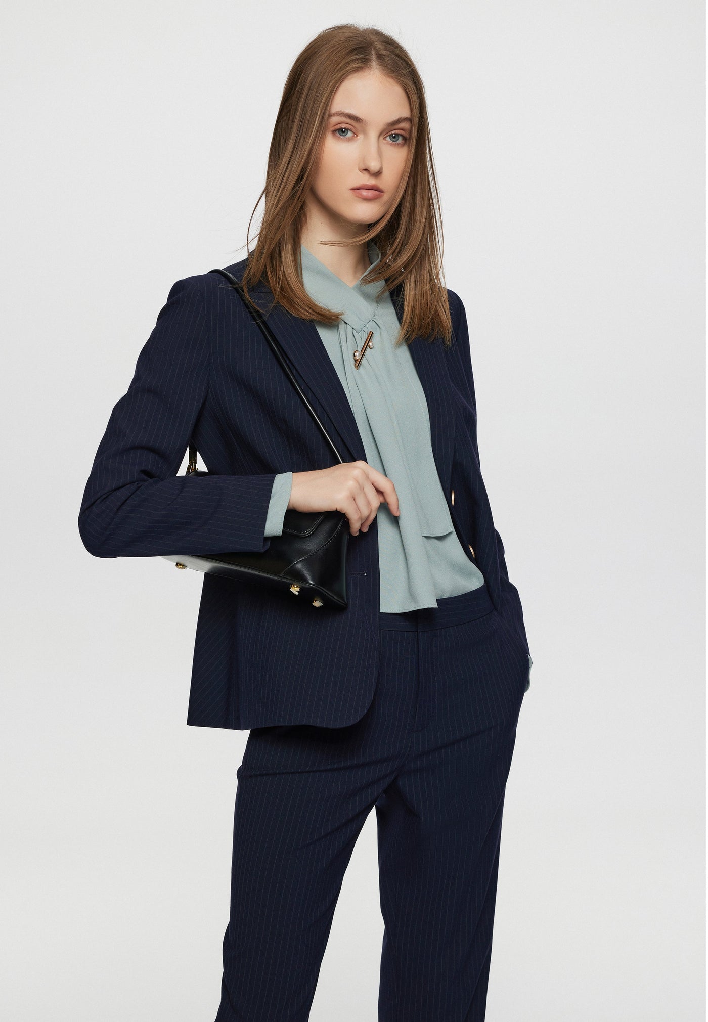 Women Clothing Sofia Stripe Suit Blazer - Easy Fit