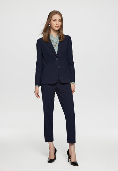 Women Clothing Sofia Stripe Suit Blazer - Easy Fit