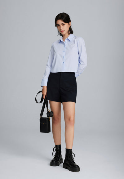 Women Clothing Polly Poly Modal Formal Shirt - Easy Fit