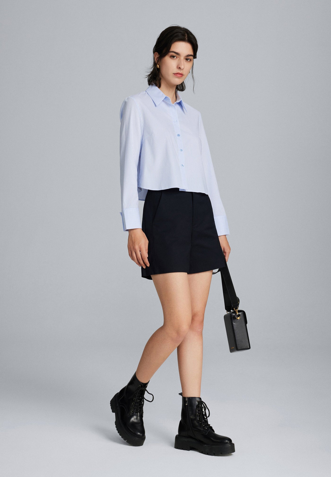 Women Clothing Polly Poly Modal Formal Shirt - Easy Fit