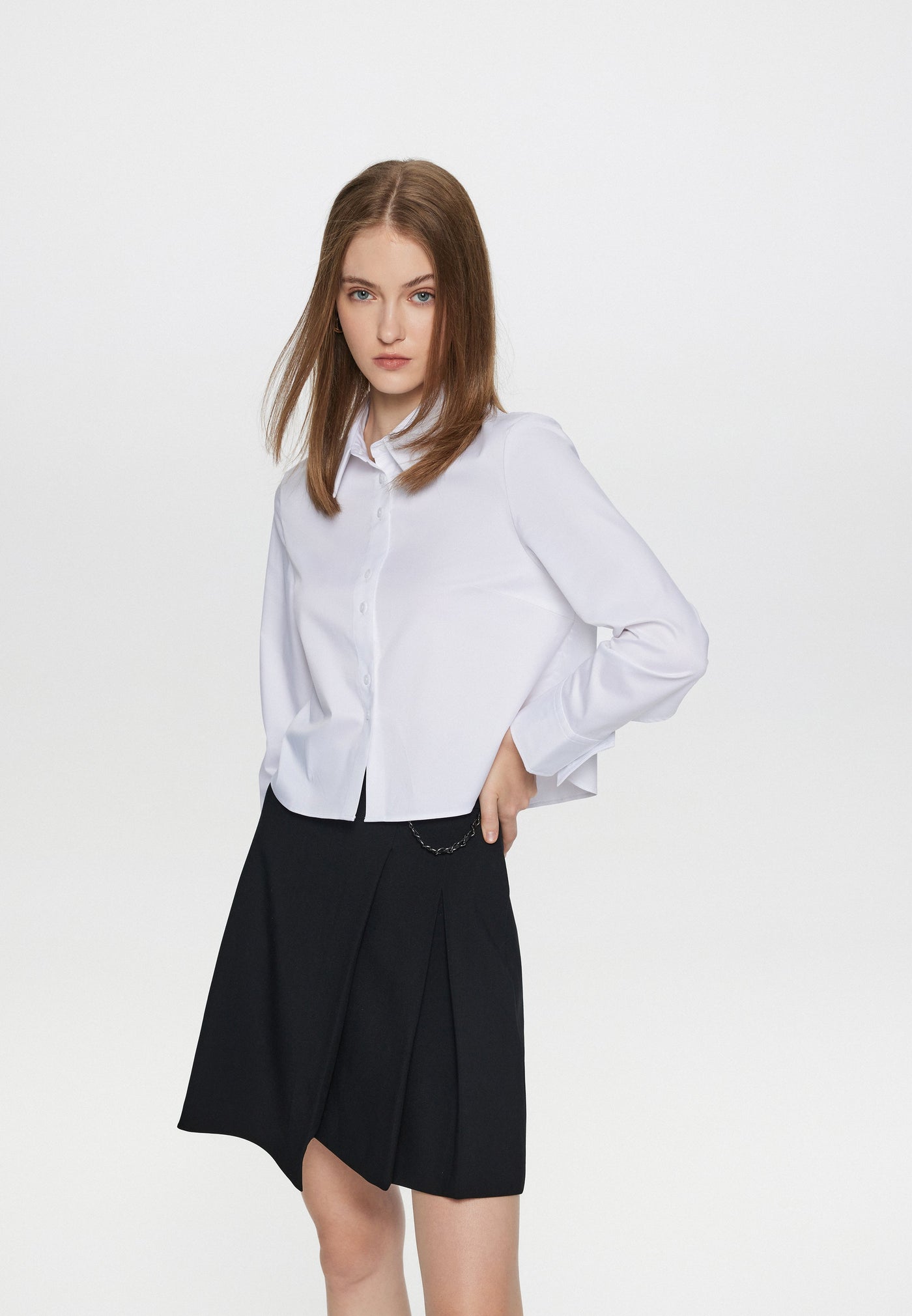 Women Clothing Cobie Poly Modal Formal Shirt - Easy Fit