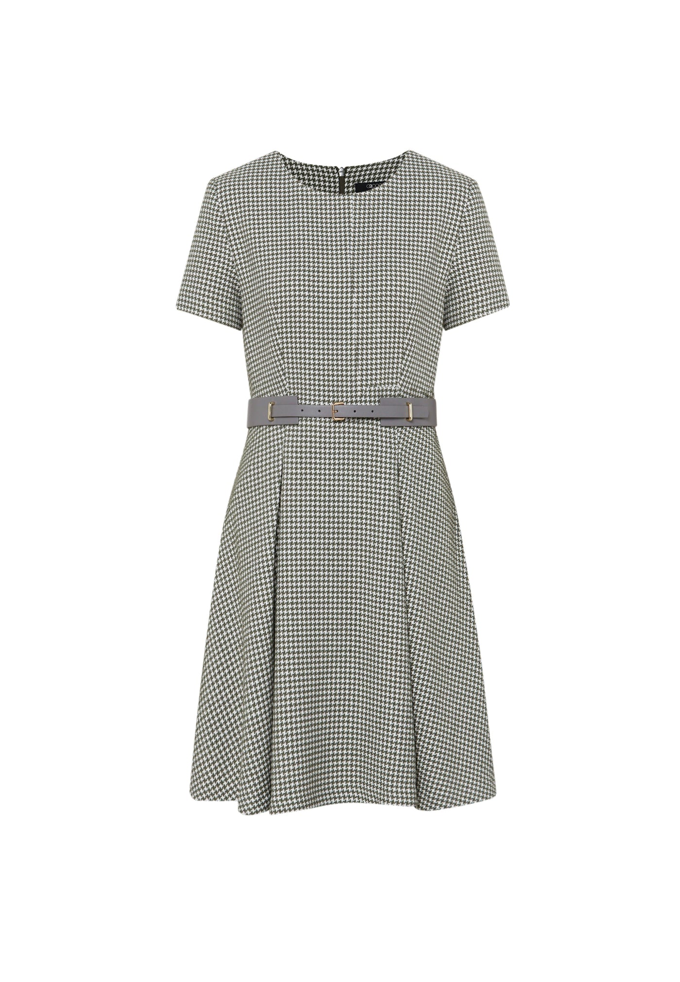 Women Clothing Twiggy Houndstooth Dress - Fit & Flare Shape