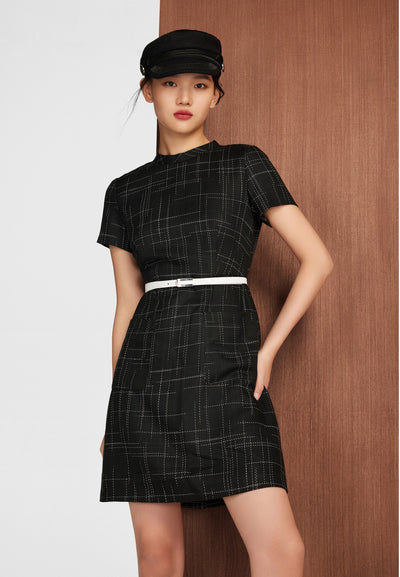 Women Clothing Twiggy Check Dress - A-Shape