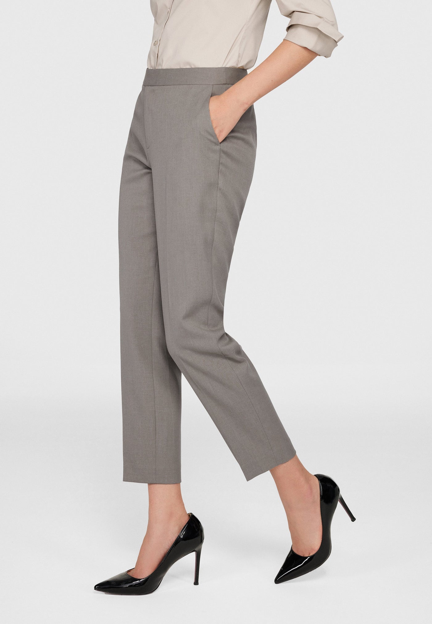 Women Clothing Celeste Mechanical Stretch Suit Pants - Cigarette Shape