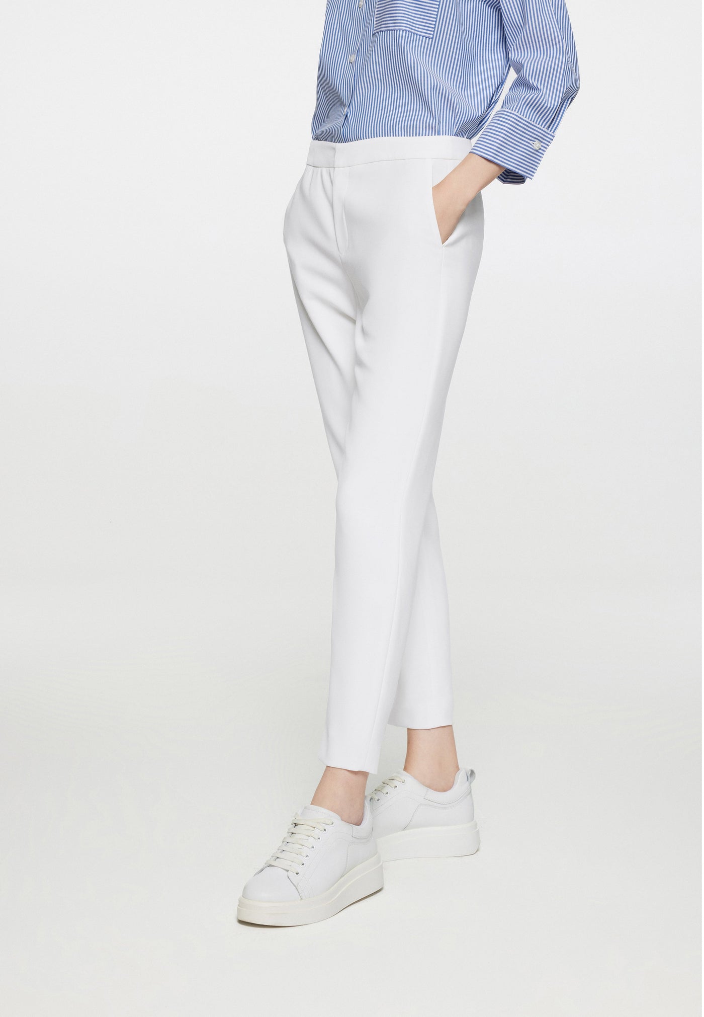 Women Clothing Celeste Machine Washable Suit Pants - Cigarette Shape