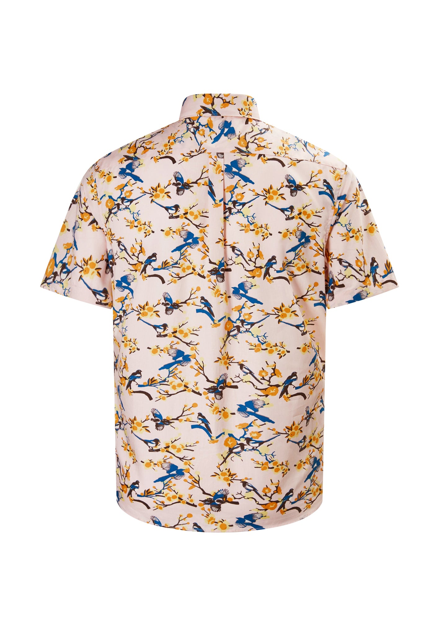 Men Clothing Pure Cotton Bird Print Smart Fit