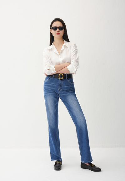 Women Clothing Regular Straight Leg Jeans - Straight Leg