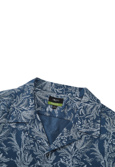 Men Clothing Pure Cotton Print Casual Shirt Relaxed Fit