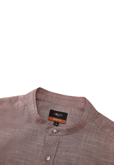 Men Clothing Peach Tounch Cotton Brushed Shirt Smart Fit