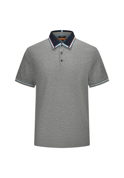 Men Clothing Jacquard Collar Polo Smart Fit