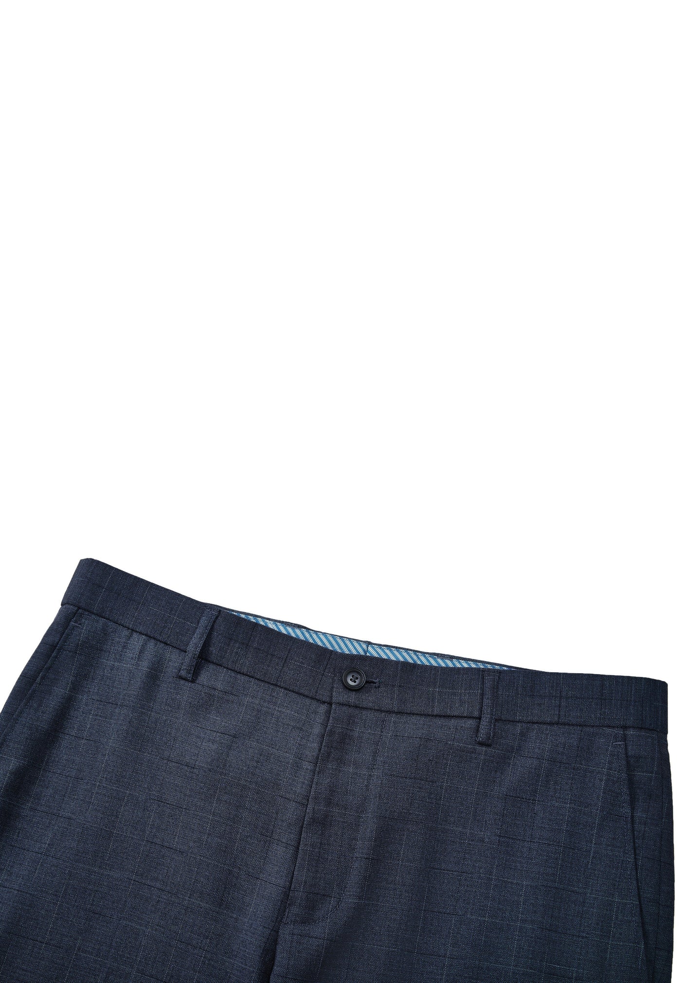 Men Clothing 3M Check Multi-Way Stretch Suit Pants Slim Fit