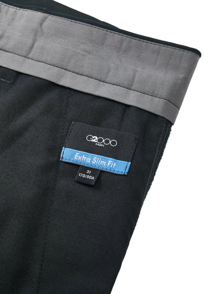 Men Clothing Poly Ottoman Informal Pants Extra Slim Fit