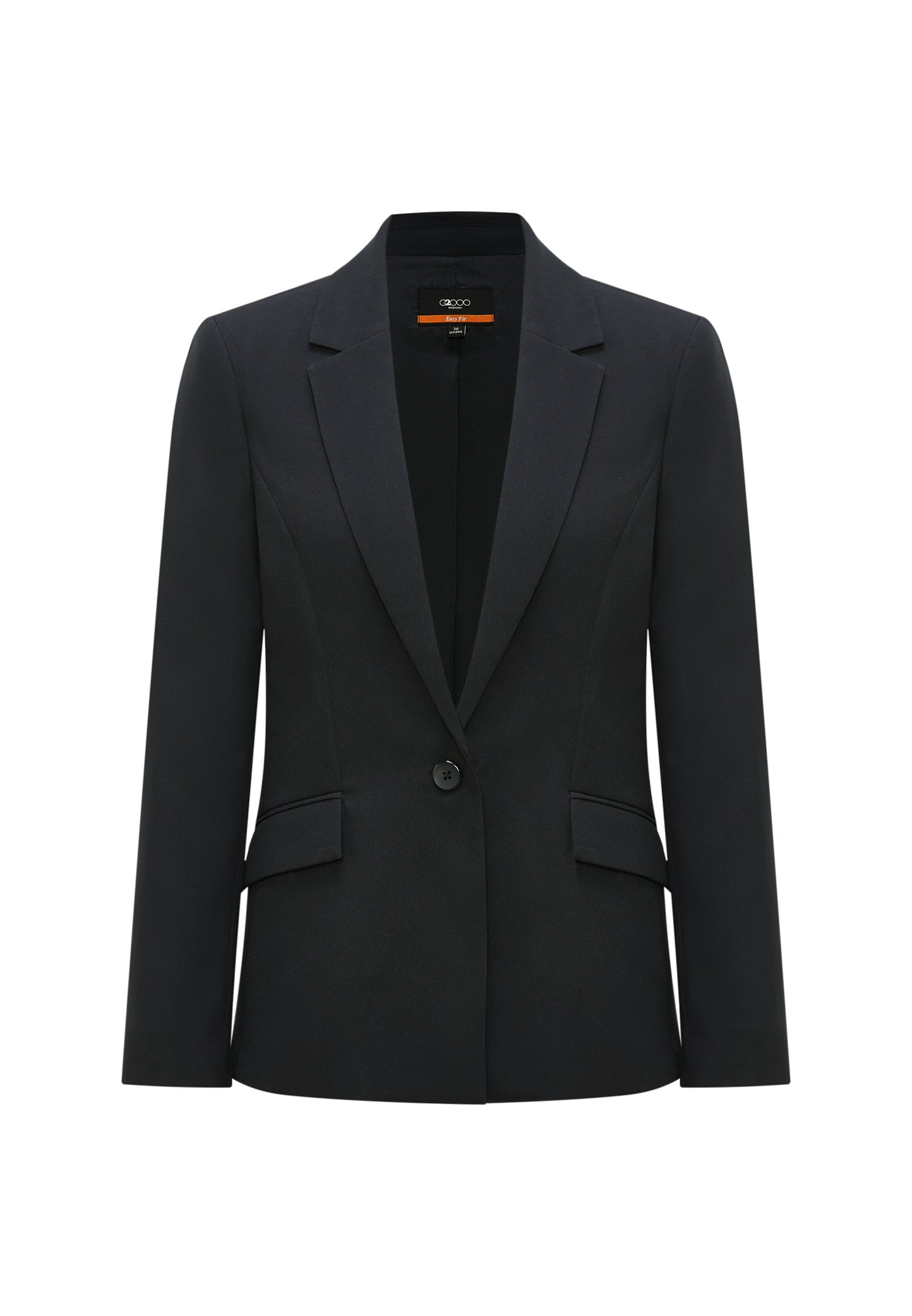 Women Clothing Poly Plainweave Blazer Easy Fit