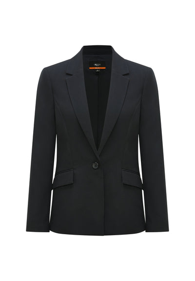 Women Clothing Poly Plainweave Blazer Easy Fit