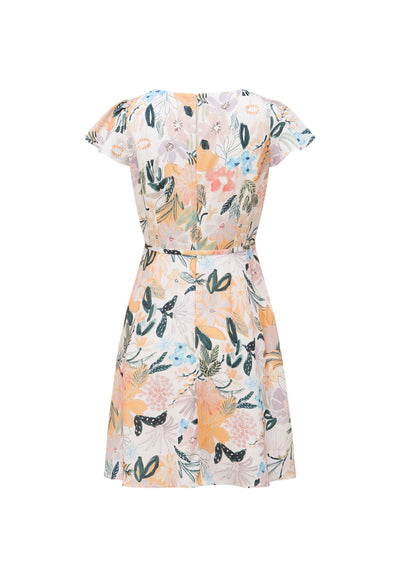 Women Clothing Floral Print Dress Fit & Flare Shape