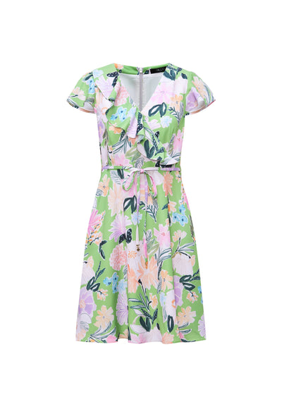 Women Clothing Floral Print Dress Fit & Flare Shape