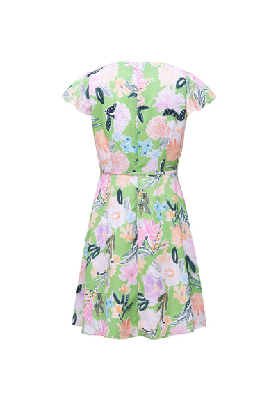 Women Clothing Floral Print Dress Fit & Flare Shape