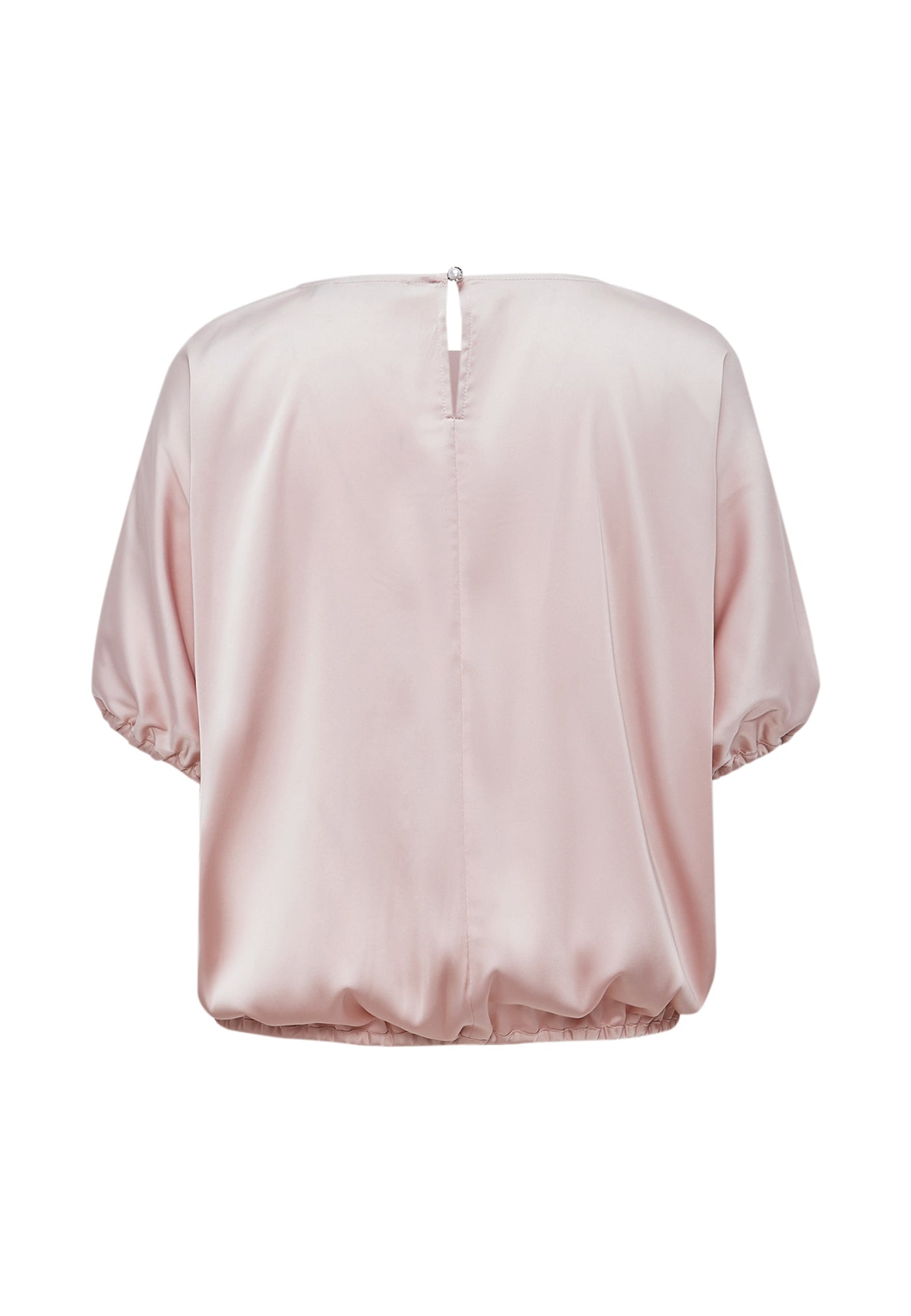 Women Clothing Poly Stretch Satin Blouse Relaxed Fit