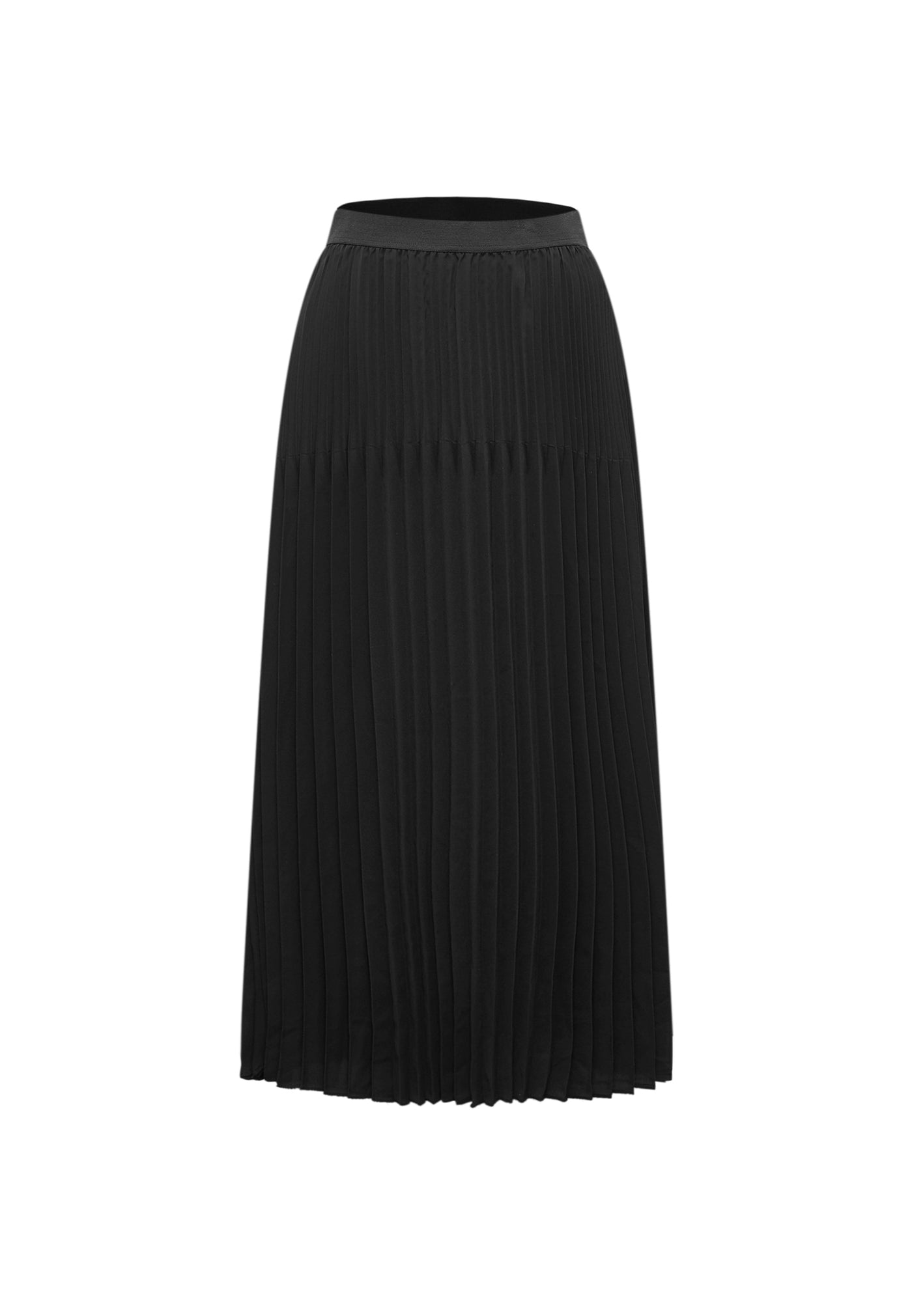 Women Clothing Poly Crepe Flared Skirt Fitted Shape