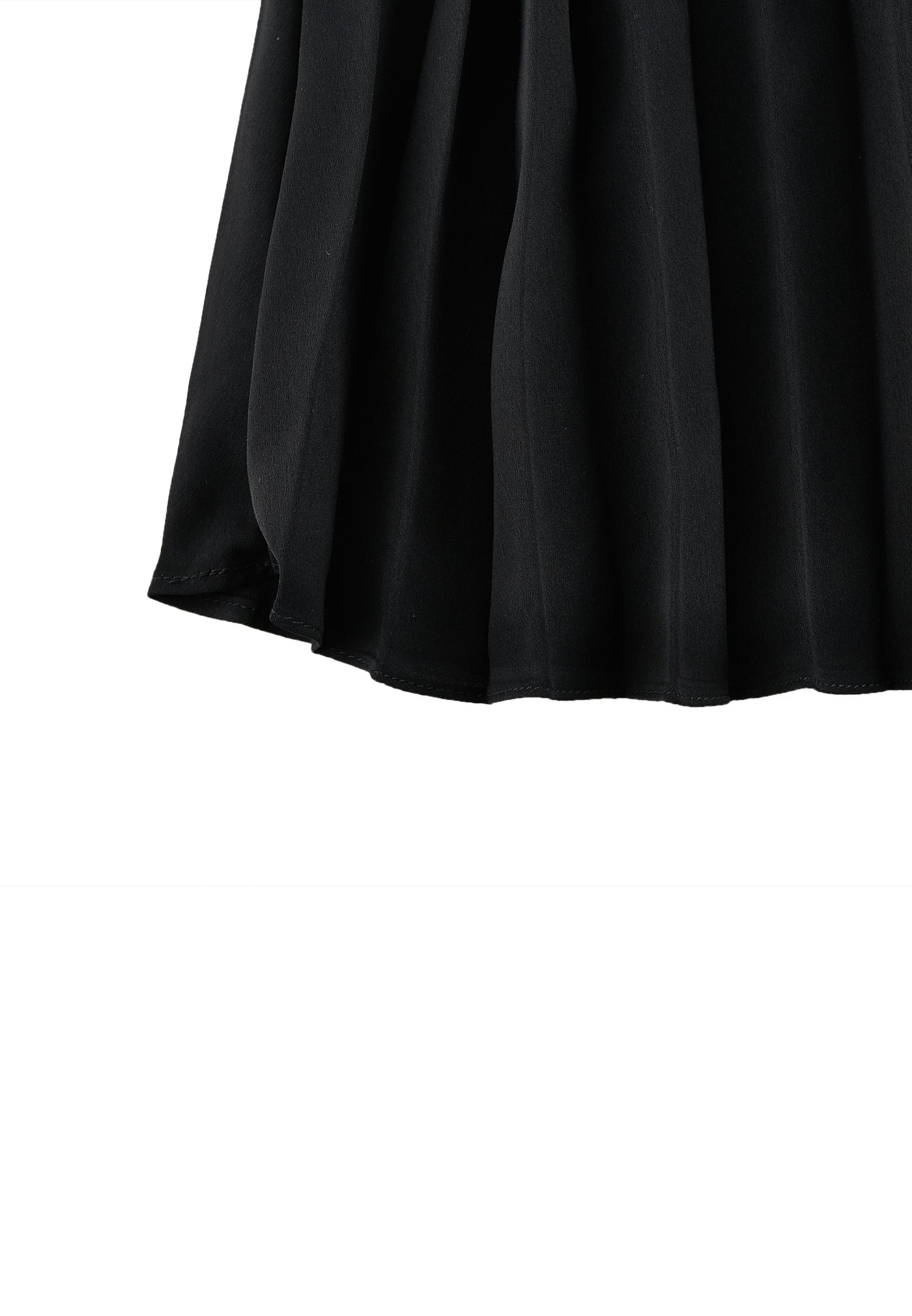 Women Clothing Poly Crepe Flared Skirt Fitted Shape