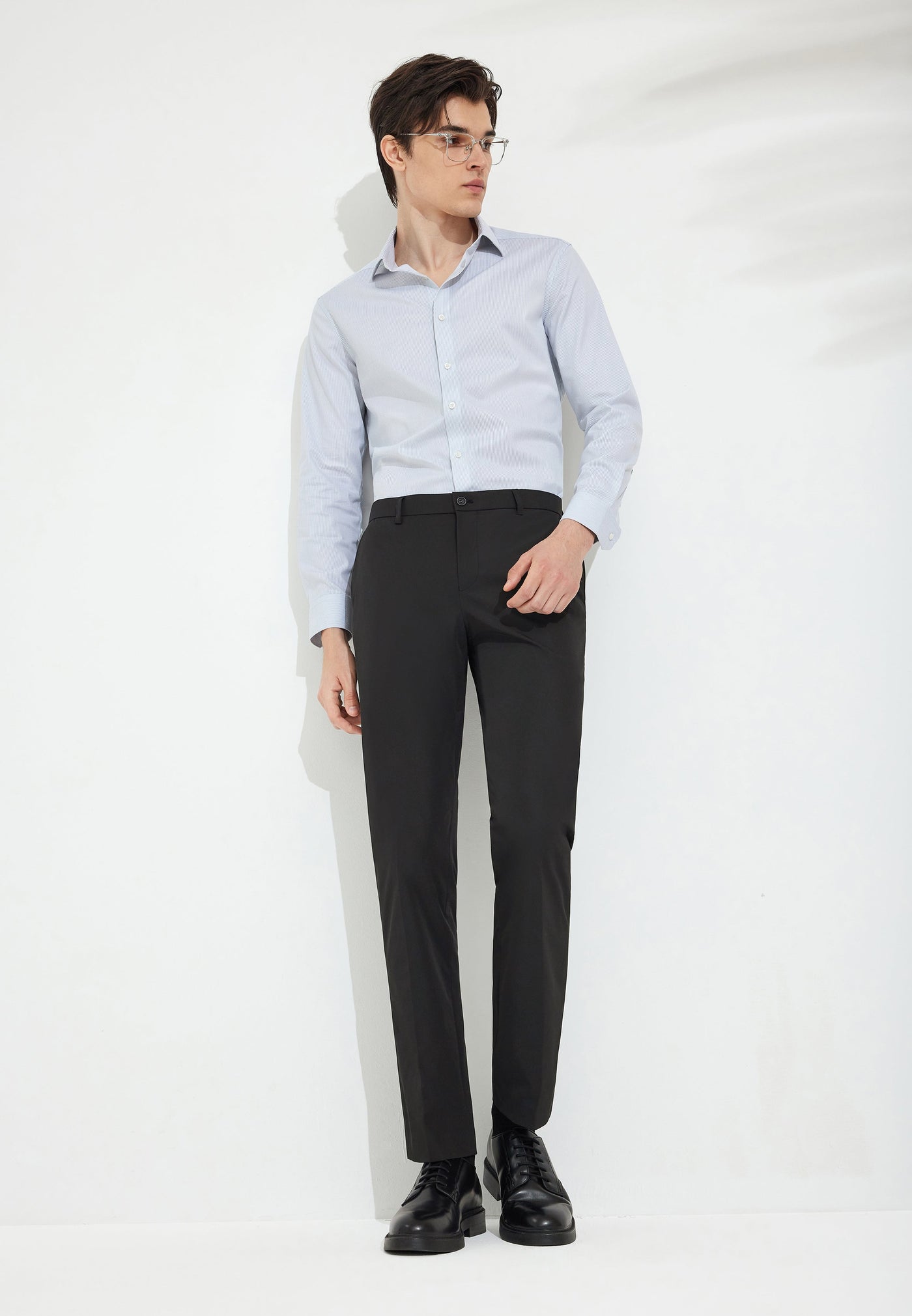 Men Clothing Cool Touch & Quick Dry Formal Pants Smart Fit