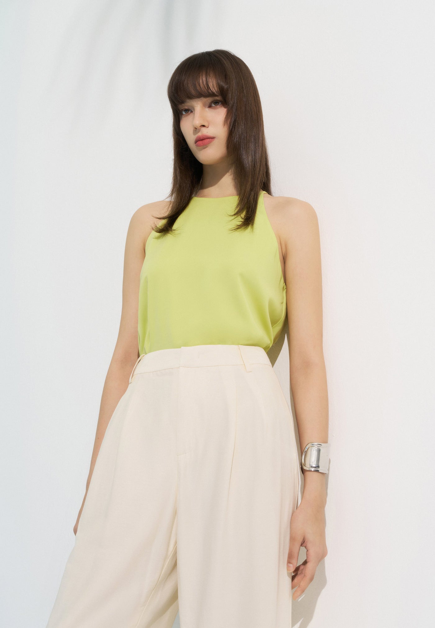 Women Clothing Basic Halter Top Regular Fit