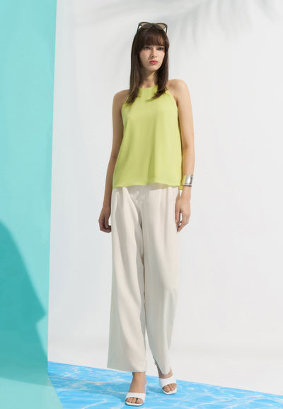 Women Clothing Basic Halter Top Regular Fit