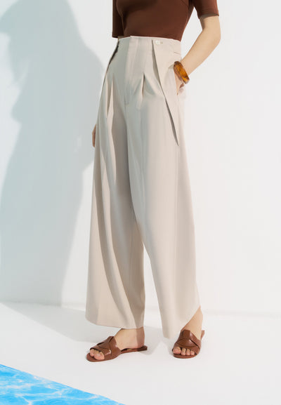 Women Clothing Rayon Blend Wide Leg Pants Wide leg