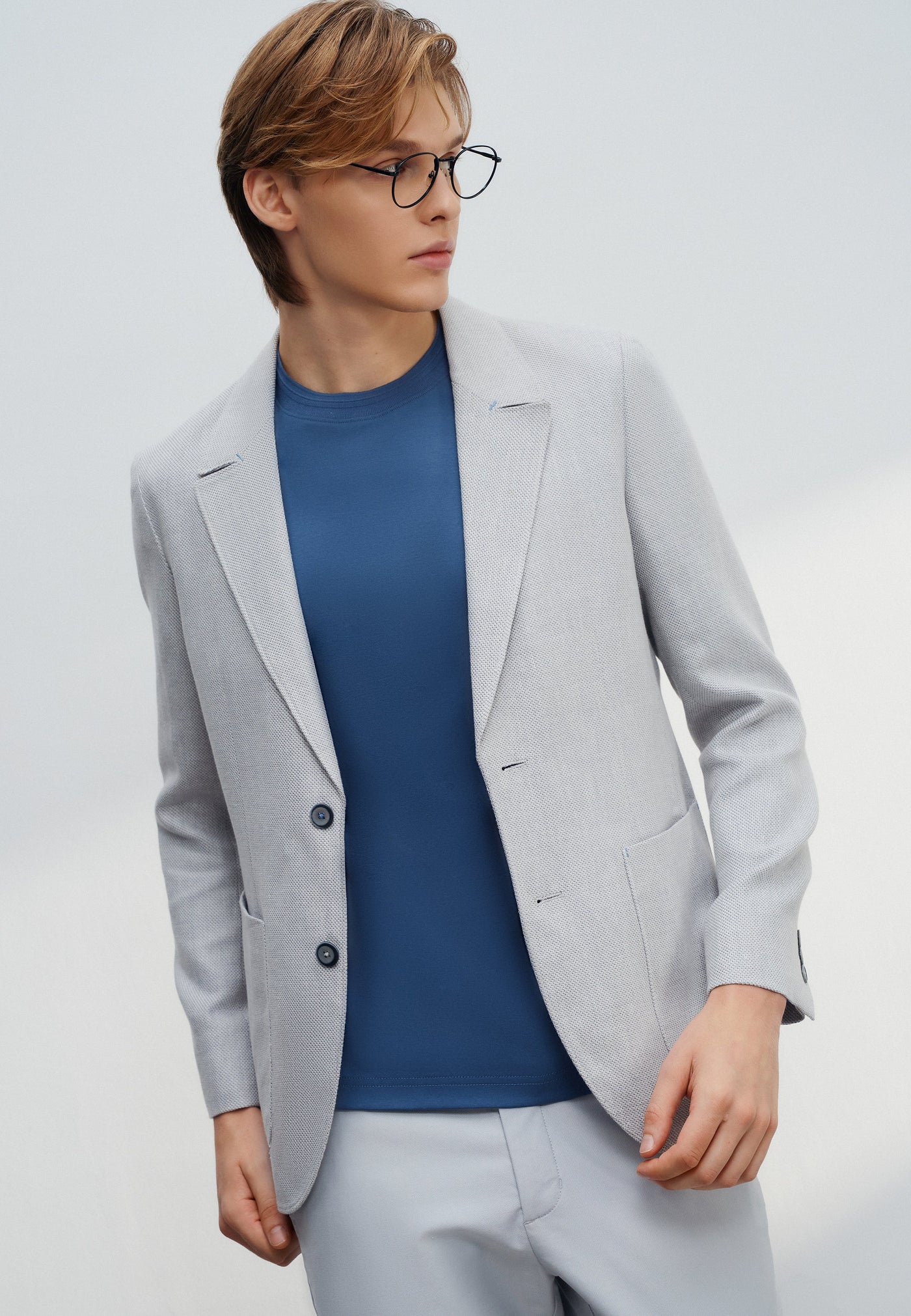 เสื้อเบลเซอร์สำหรับผู้ชาย Relaxed Fit