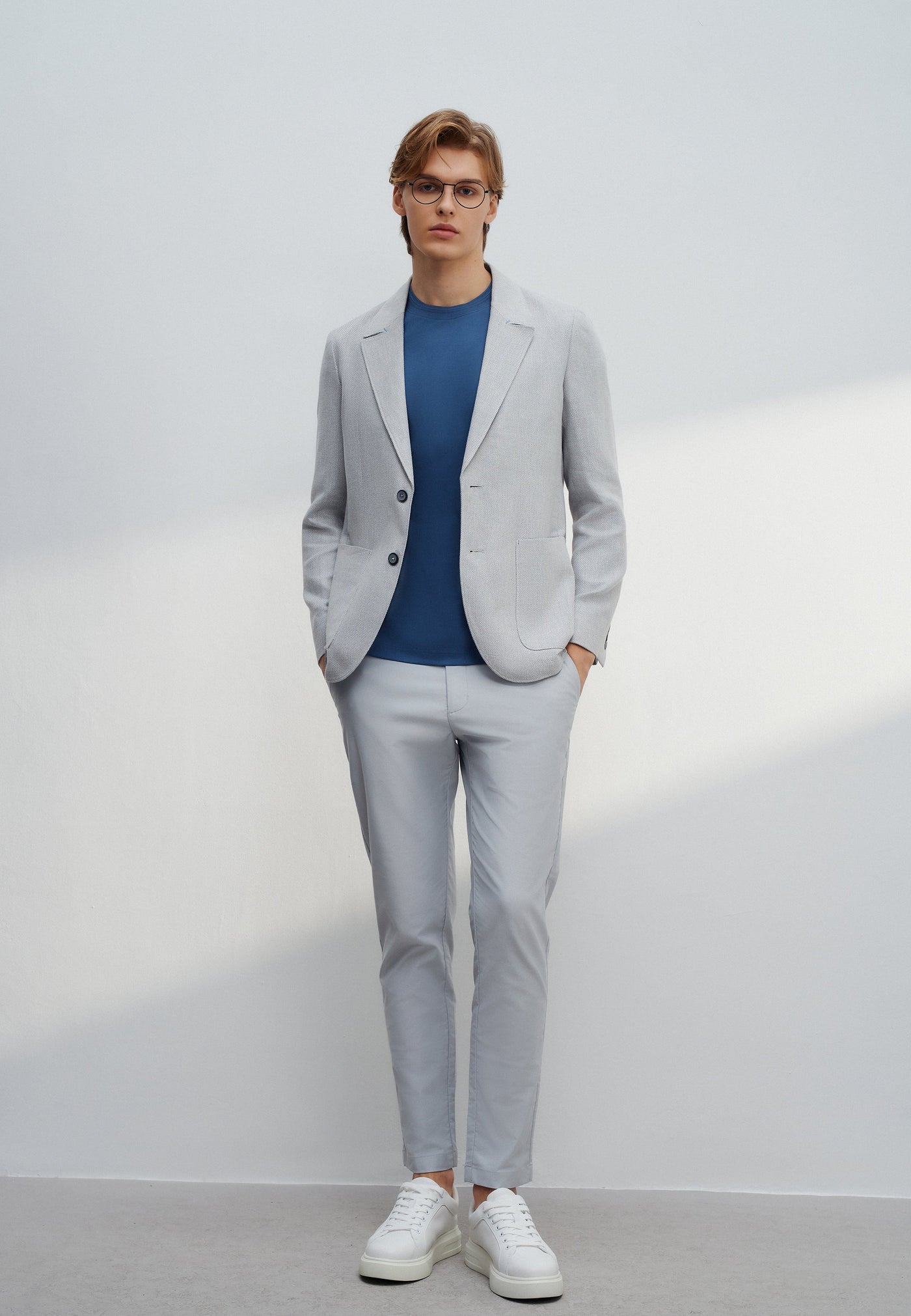 เสื้อเบลเซอร์สำหรับผู้ชาย Relaxed Fit