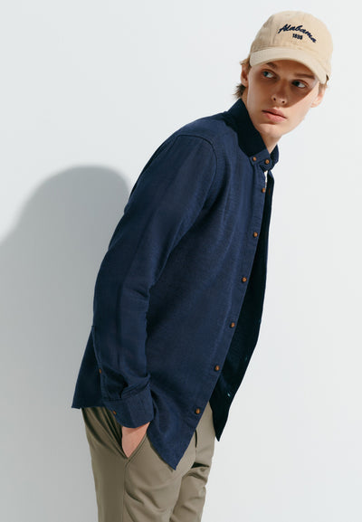 Men Clothing Cotton Flannel Casual Shirt Smart Fit