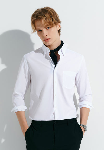 Men Clothing Wrinkle Free Formal Shirt Smart Fit