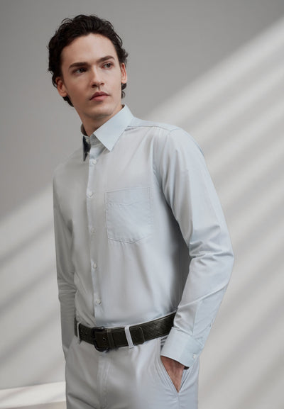 เสื้อเชิ้ตแขนยาวแบบทางการสำหรับผู้ชาย Smart Fit