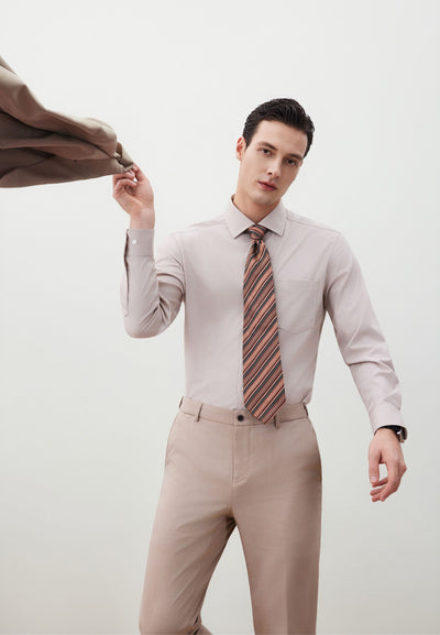 เสื้อเชิ้ตแขนยาวแบบทางการสำหรับผู้ชาย Smart Fit