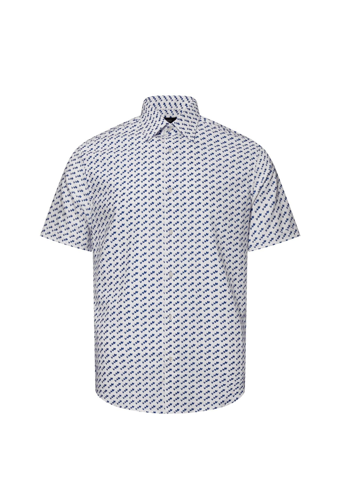 Men Clothing Wrinkle Free Cotton Smart Fit Short Sleeve Casual Shirt Smart Fit